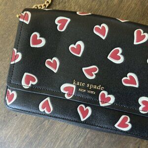 Kate Spade Morgan Stencil Heart Emboss Chain Crossbody